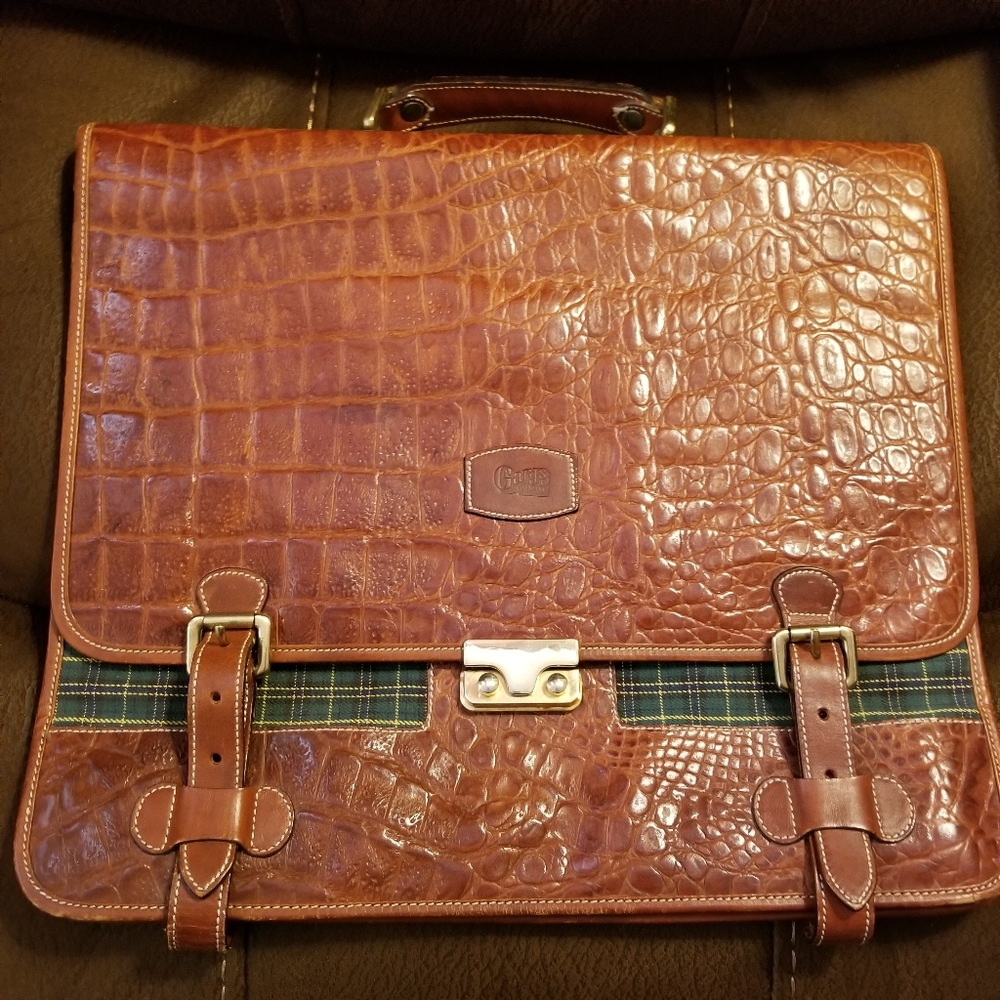 Vintage Gary and Company Embossed Laptop Bag  18w * 14h